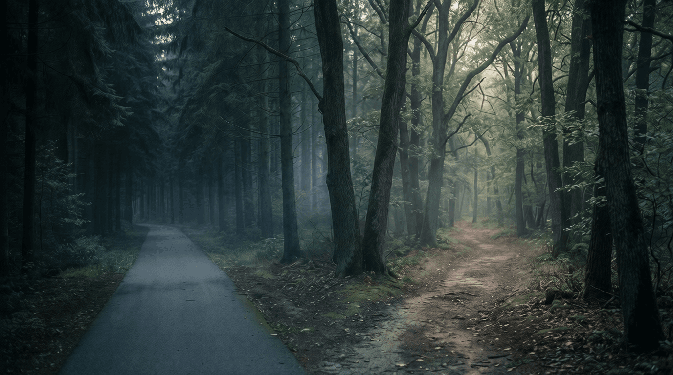 Split view of two restaurants representing contrasting approaches to AI adoption